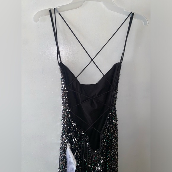 Mac Duggal sequin black dress - Picture 3 of 7